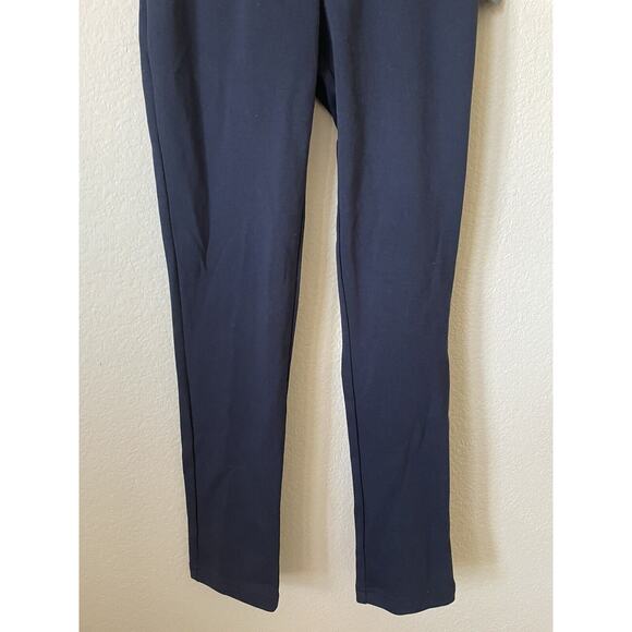Lot Of 2 Chaps Navy Blue Uniform Elastic Waist Ponte Knit Jeggings Pants Size 12 - Picture 13 of 15